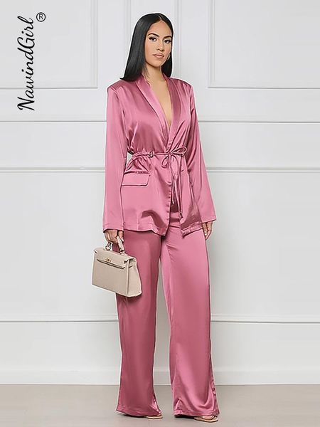 women's tracksuits women satin v-neck drawstring suit sets long sleeve elegant pocket 2 piece set female spring loose wige leg pants ou, Gray
women's tracksuits women satin v-neck drawstring suit sets long sleeve elegant pocket 2 piece set female spring loose wige leg pants ou, Gray
