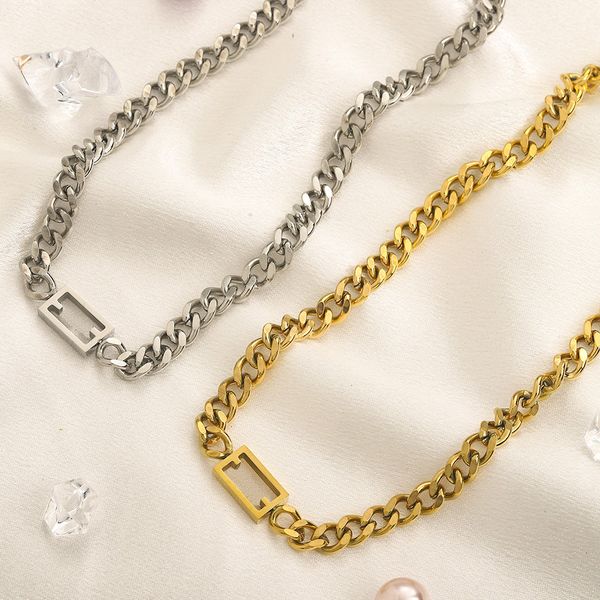 925 silver letter f correct logo necklace new thick chain pendant necklace stainless steel quality non fading gift design for women summer w
925 silver letter f correct logo necklace new thick chain pendant necklace stainless steel quality non fading gift design for women summer w