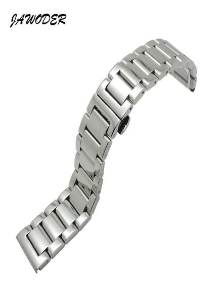 jawoder watchband 18 20 22 24mm men women silver pure solid stainless steel polishing watch band strap deployment buckle bracelet6164135, Black;brown
jawoder watchband 18 20 22 24mm men women silver pure solid stainless steel polishing watch band strap deployment buckle bracelet6164135, Black;brown