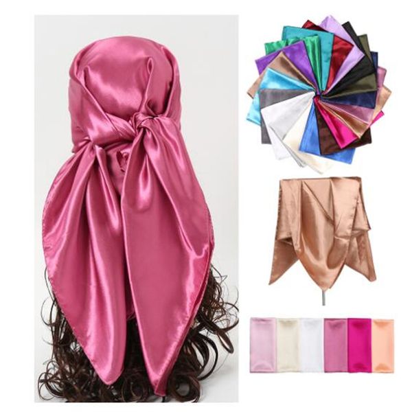 90 * 90cm new solid satin square scarf fashion beach women's wrapping head spring/summer shawl women's scarf ae998, Blue;gray
90 * 90cm new solid satin square scarf fashion beach women's wrapping head spring/summer shawl women's scarf ae998, Blue;gray