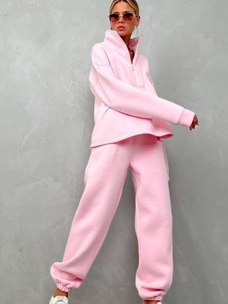 women's tracksuit chic zipper sweatshirt long sleeve casual jumper loose pants 2 piece female autumn winter warm thick sportsuits 23063, Gray
women's tracksuit chic zipper sweatshirt long sleeve casual jumper loose pants 2 piece female autumn winter warm thick sportsuits 23063, Gray