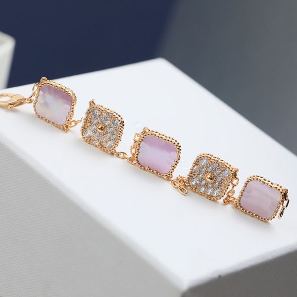 fashion classic necklace jewelry 4 four leaf clover charm pale pink colour with diamonds designer necklaces bracelet earring chirstmas thank, Silver
fashion classic necklace jewelry 4 four leaf clover charm pale pink colour with diamonds designer necklaces bracelet earring chirstmas thank, Silver