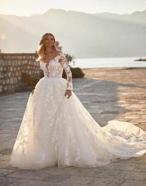 charmig beach a line wedding dresses for bride women boho plus size long sleeves lace flowers sheer jewel neck backless court trai9390452, White
charmig beach a line wedding dresses for bride women boho plus size long sleeves lace flowers sheer jewel neck backless court trai9390452, White