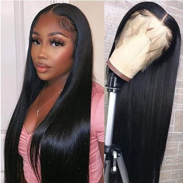 straight lace front wig human hair 26 inch transparent lace wigs tpart lace frontal wig human hair wigs for women 150 density, Black;brown
straight lace front wig human hair 26 inch transparent lace wigs tpart lace frontal wig human hair wigs for women 150 density, Black;brown