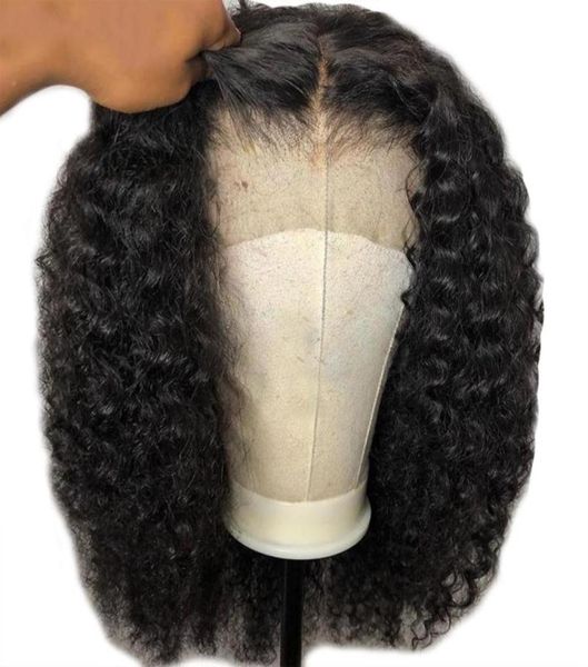 

real hair black water wave curly wig brazilian virgin 134 lace front prepull natural hairline bleach knot hd transparent seamles2938547