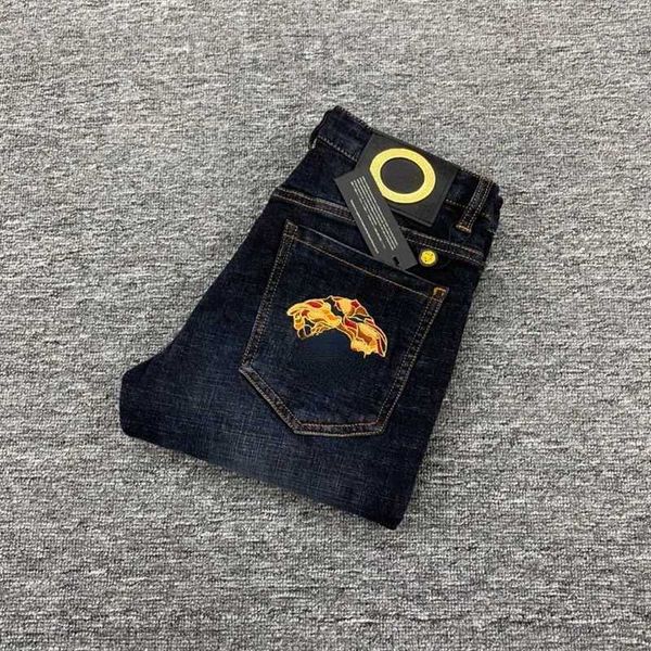 men's jeans designer plus size men medusa embroidered trousers designer pants mens fashion casual denim pants 148215 7p9q, Blue
men's jeans designer plus size men medusa embroidered trousers designer pants mens fashion casual denim pants 148215 7p9q, Blue