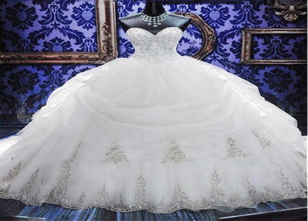 arabic crystal beaded gowns ball gown wedding dresses strapless sweetheart zipper back tulle puffy wedding gown bridal dress4049773, White
arabic crystal beaded gowns ball gown wedding dresses strapless sweetheart zipper back tulle puffy wedding gown bridal dress4049773, White
