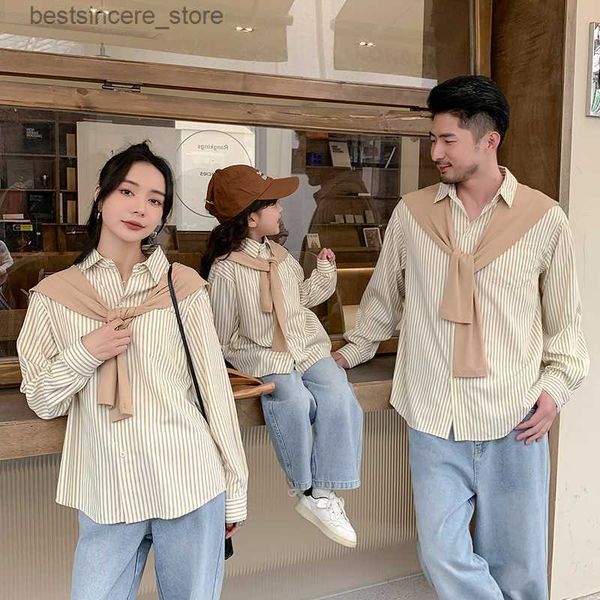 spring new striped 1pcs parent-child long sleeve shirt fashionable cotton shirt family matching outfits l230522, Blue
spring new striped 1pcs parent-child long sleeve shirt fashionable cotton shirt family matching outfits l230522, Blue