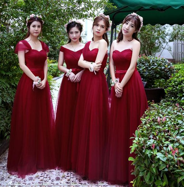 robe de soriee simple bridesmaid dresses tulle wine red pleat floorlength elegant wedding prom party gown6354330, White;pink
robe de soriee simple bridesmaid dresses tulle wine red pleat floorlength elegant wedding prom party gown6354330, White;pink