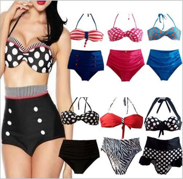 high waist bikini women vintage pin up swimwear polka dot swimsuit fashion retro biquini maillot de bain bathing suit beachwe9599858, Red;black
high waist bikini women vintage pin up swimwear polka dot swimsuit fashion retro biquini maillot de bain bathing suit beachwe9599858, Red;black