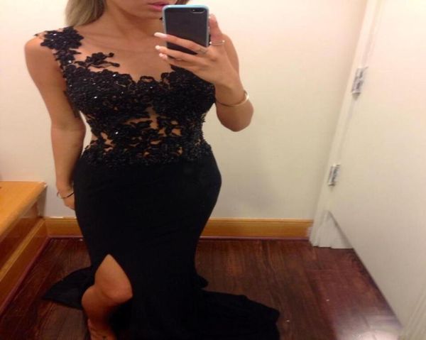applique sleeveless evening dresses scoop beads sequins chiffon sheath split prom party formal red carpet celebrity dresses c5525559, Black;red
applique sleeveless evening dresses scoop beads sequins chiffon sheath split prom party formal red carpet celebrity dresses c5525559, Black;red