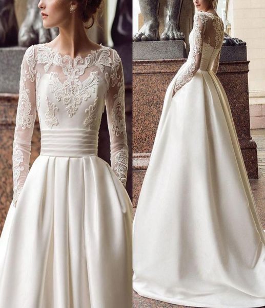 modest long sleeve wedding dress 2022with pockets pleated bateau princess wedding dresses bridal gowns abiti da sposa vestido de n9684507, White
modest long sleeve wedding dress 2022with pockets pleated bateau princess wedding dresses bridal gowns abiti da sposa vestido de n9684507, White
