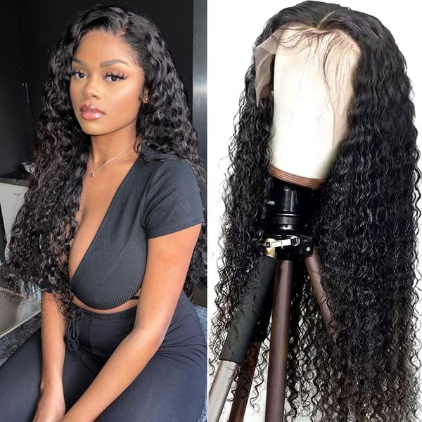 glueless hd transparent water wave human hair lace frontal wig 13x4 curly lace front human hair wigs for black women, Black;brown
glueless hd transparent water wave human hair lace frontal wig 13x4 curly lace front human hair wigs for black women, Black;brown