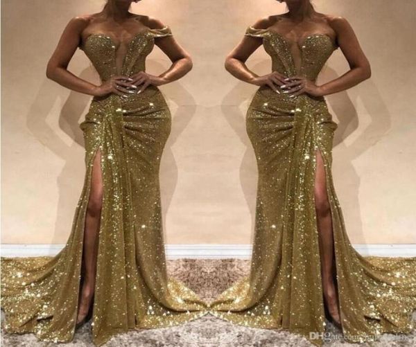 shiny sparkle sequined evening dresses pageant formal red carpet gowns off shoulder side split arabic a line prom gowns party1713710, Black;red
shiny sparkle sequined evening dresses pageant formal red carpet gowns off shoulder side split arabic a line prom gowns party1713710, Black;red
