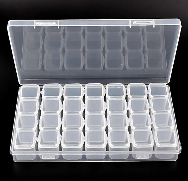 28 slots transparent plastic nail art storage box display case organizer holder for rhinestone beads cosmetic jewelry decoration5897959
28 slots transparent plastic nail art storage box display case organizer holder for rhinestone beads cosmetic jewelry decoration5897959
