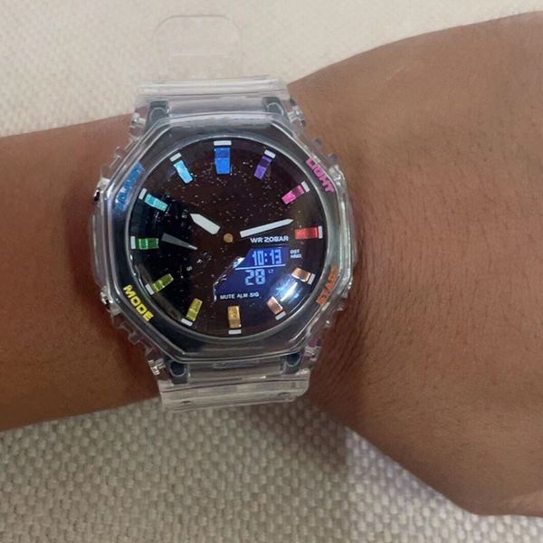 2023 men watches white g style sport watch led digital waterproof casual watch s shock male clock relogios masculino watch man 2100, Slivery;brown
2023 men watches white g style sport watch led digital waterproof casual watch s shock male clock relogios masculino watch man 2100, Slivery;brown