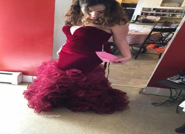 burgundy mermaid long prom dress african sweetheart ruffles open back formal evening party gown custom made plus size6180394, Black
burgundy mermaid long prom dress african sweetheart ruffles open back formal evening party gown custom made plus size6180394, Black