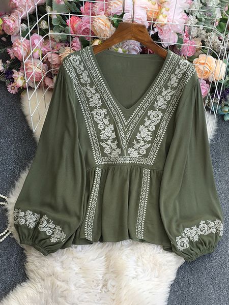 women's blouses shirts jastie long sleeve pullovers female fashion chic v neck loose floral embroidered for women boho casual beach 23, White
women's blouses shirts jastie long sleeve pullovers female fashion chic v neck loose floral embroidered for women boho casual beach 23, White