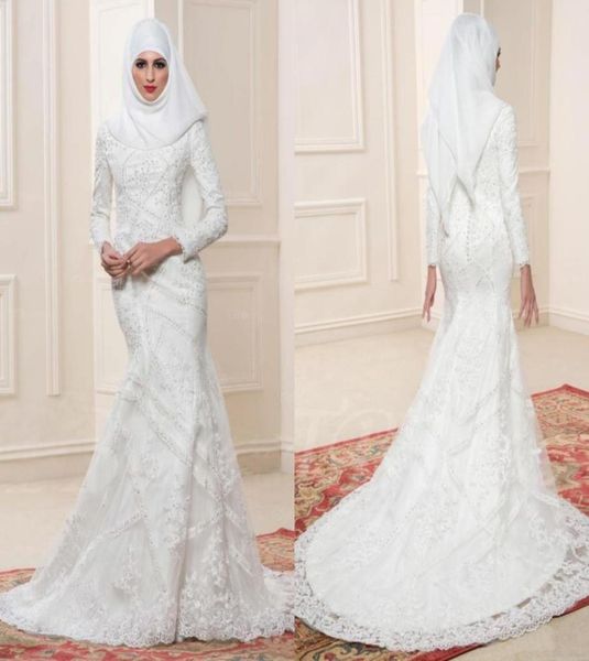 2017 white muslim wedding dresses high neckline long sleeves bridal gowns with beaded applique mermaid style custom made wedding g6434829
2017 white muslim wedding dresses high neckline long sleeves bridal gowns with beaded applique mermaid style custom made wedding g6434829