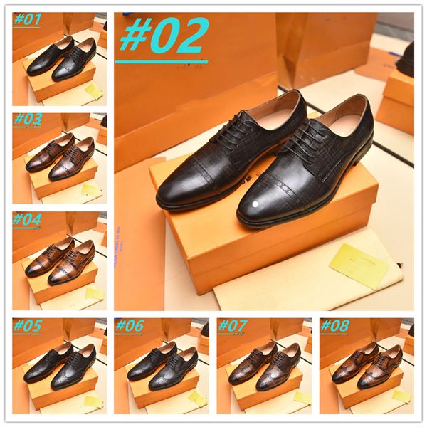 15 model man luxury dress shoe designer leather lace-up business loafers male casual shoes for men zapatos de hombre size 38-45, Black
15 model man luxury dress shoe designer leather lace-up business loafers male casual shoes for men zapatos de hombre size 38-45, Black