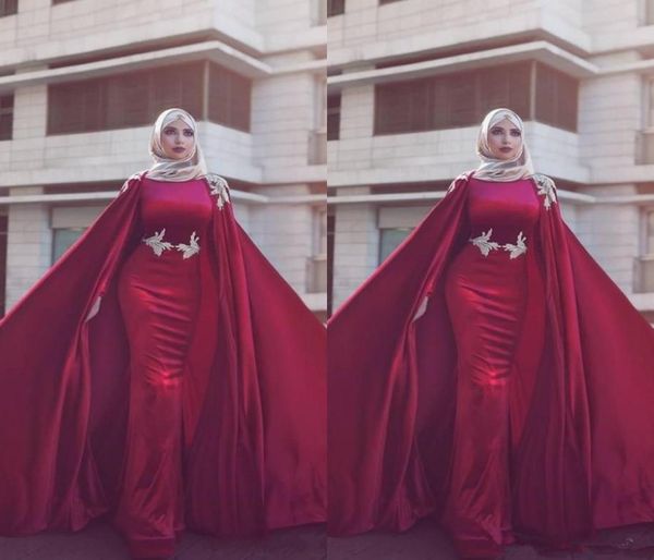 2020 new long jewel neck with capes formal dresses evening gowns yousef aljasm dark red dubai arabic muslim mermaid event prom dre2006014, Black;red
2020 new long jewel neck with capes formal dresses evening gowns yousef aljasm dark red dubai arabic muslim mermaid event prom dre2006014, Black;red