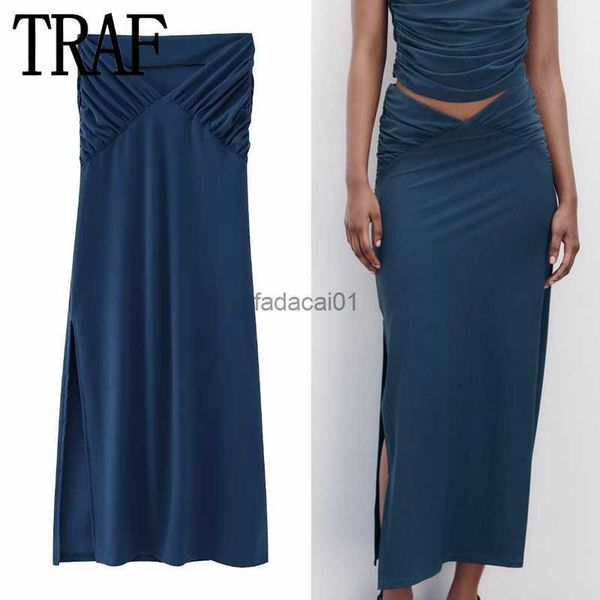traf ruched long skirts for women fashion 2023 nvay blue high waist skirt woman summer midi slit skirt elegant women's skirts l230621, Black
traf ruched long skirts for women fashion 2023 nvay blue high waist skirt woman summer midi slit skirt elegant women's skirts l230621, Black
