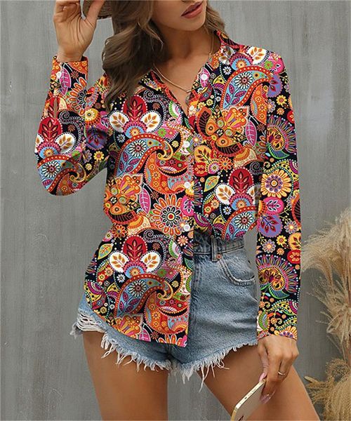 women's blouses shirts printed casual blouse temperament long sleeve woman shirt loose elegant weekend 230630, White
women's blouses shirts printed casual blouse temperament long sleeve woman shirt loose elegant weekend 230630, White