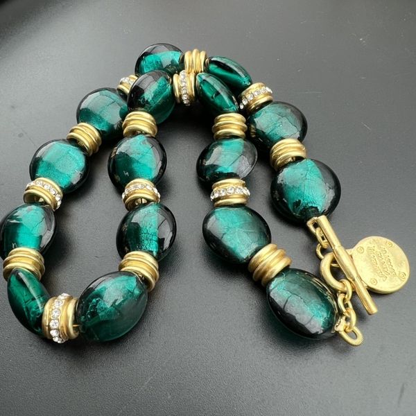 charms middle vintage fashion temperament light luxury style all hand fired ancient glass grandmother green necklace 230629, Bronze;silver
charms middle vintage fashion temperament light luxury style all hand fired ancient glass grandmother green necklace 230629, Bronze;silver