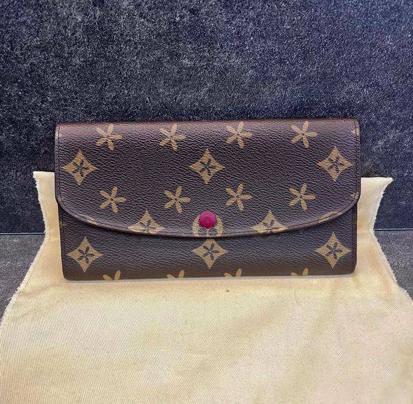 m60697 emilie genuine leather long wallet passport luxury designers coin purses banknote womens 9 colors key wallets purse clutch bags card, Brown;gray
m60697 emilie genuine leather long wallet passport luxury designers coin purses banknote womens 9 colors key wallets purse clutch bags card, Brown;gray