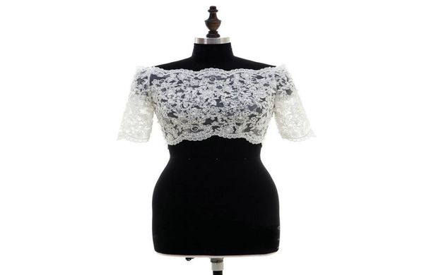 fashion 2022 lace bridal bolero off the shoulder half sleeves wedding jackets illusion button back wedding accessories wedding bol1517392, White
fashion 2022 lace bridal bolero off the shoulder half sleeves wedding jackets illusion button back wedding accessories wedding bol1517392, White