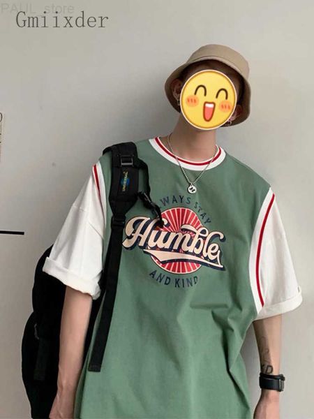 men's t-shirts 2022ss fake two-piece short-sleeved t-shirt men's trend brand trend loose hip hop basketball shirts harajuku kpop s, White;black
men's t-shirts 2022ss fake two-piece short-sleeved t-shirt men's trend brand trend loose hip hop basketball shirts harajuku kpop s, White;black