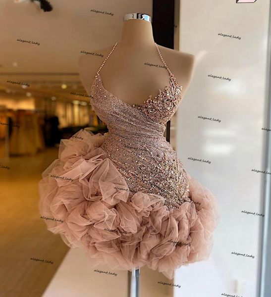 little white dress shiny beaded lace mini prom party gown halter ruffles rose pink beaded african women formal cocktail dress5355872, Black
little white dress shiny beaded lace mini prom party gown halter ruffles rose pink beaded african women formal cocktail dress5355872, Black