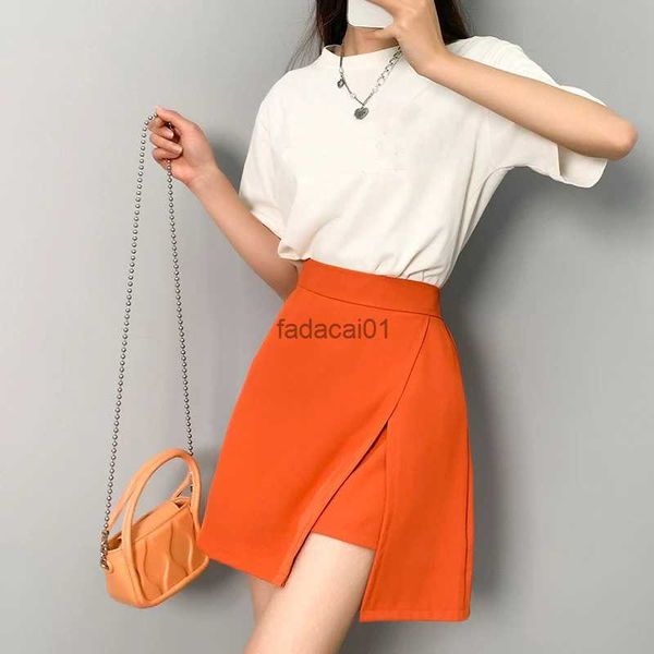 sweet orange high waist aline skirt women's summer irregular split commuter basic color elastic waist suit short skirt l230621, Black
sweet orange high waist aline skirt women's summer irregular split commuter basic color elastic waist suit short skirt l230621, Black