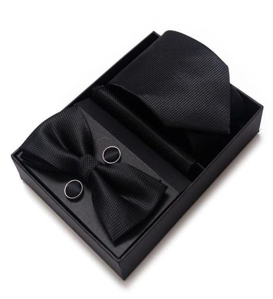 bow ties silk tie hanky pocket squares cufflink set necktie box hombre geometric purple formal clothing weddingbow9792925, Black;gray 
bow ties silk tie hanky pocket squares cufflink set necktie box hombre geometric purple formal clothing weddingbow9792925, Black;gray
