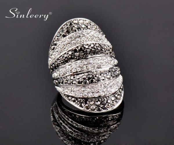 sinleery retro black white cubic zirconia big wide rings for women party jewelry bague femme size 6 7 8 9 10 jz180 ssb9955985, Silver
sinleery retro black white cubic zirconia big wide rings for women party jewelry bague femme size 6 7 8 9 10 jz180 ssb9955985, Silver