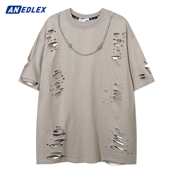 men's t shirts hip hop streetwear harajuku hole t shirt men fashion high street ripped t shirt summer short sleeve cotton rock punk te, White;black
men's t shirts hip hop streetwear harajuku hole t shirt men fashion high street ripped t shirt summer short sleeve cotton rock punk te, White;black