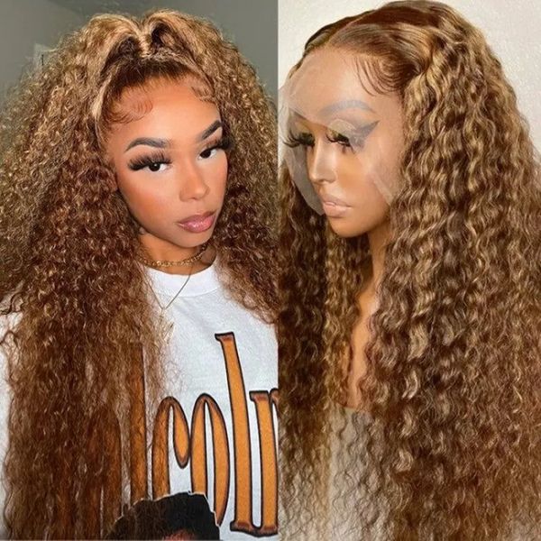 lace wigs highlight human 13x6 deep wave curly colored honey blonde lace frontal s for women ombre front 230629, Black;brown
lace wigs highlight human 13x6 deep wave curly colored honey blonde lace frontal s for women ombre front 230629, Black;brown