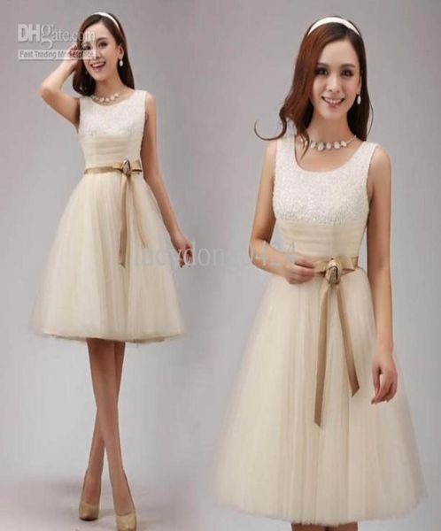 new real simple style aline uneck ruffle beading organza knee length laceup evening dresses bridesmaid dresses8681299, White;pink
new real simple style aline uneck ruffle beading organza knee length laceup evening dresses bridesmaid dresses8681299, White;pink