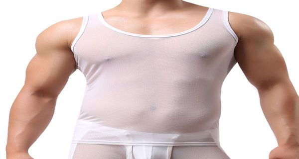 men tank transparent mesh sleepwear see through nightwear sleeveless underwear male vest exotic homewear undershirt6273720, Red;black
men tank transparent mesh sleepwear see through nightwear sleeveless underwear male vest exotic homewear undershirt6273720, Red;black