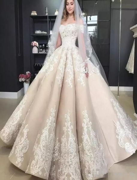 vintage puffy champagne wedding dresses off the shoulder applique 2019 off shoulder full length church garden princess wedding gow9140129, White
vintage puffy champagne wedding dresses off the shoulder applique 2019 off shoulder full length church garden princess wedding gow9140129, White
