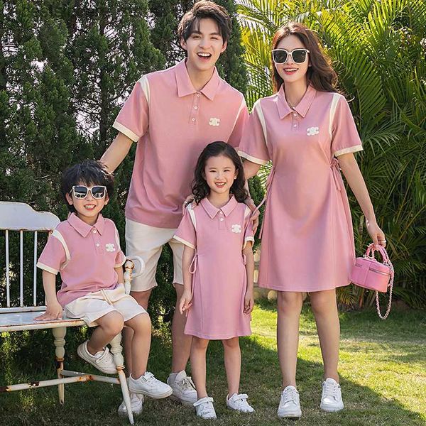josaywin mother kid family clothing sets daughter father polo t-shirt family look outfits parent-child wear summer clothing sets l230522, Blue 
josaywin mother kid family clothing sets daughter father polo t-shirt family look outfits parent-child wear summer clothing sets l230522, Blue