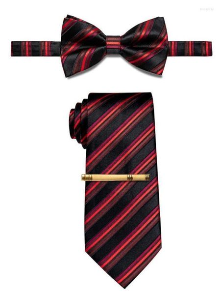 bow ties classic wedding tie bowtie and clip set silk red stripe men039s necktie for party business male casual fashion butterf1306679, Black;gray
bow ties classic wedding tie bowtie and clip set silk red stripe men039s necktie for party business male casual fashion butterf1306679, Black;gray