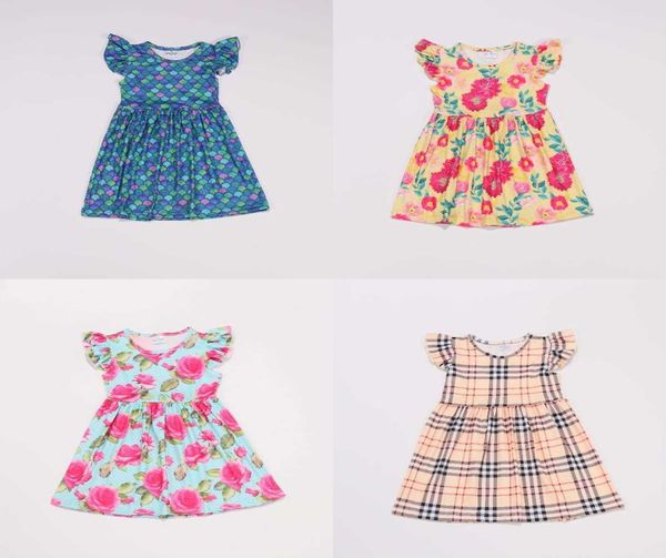 girlymax baby girls summer children clothes milk silk mermaid floral plaid short sleeve twirl dress knee length q07161723734, Red;yellow
girlymax baby girls summer children clothes milk silk mermaid floral plaid short sleeve twirl dress knee length q07161723734, Red;yellow