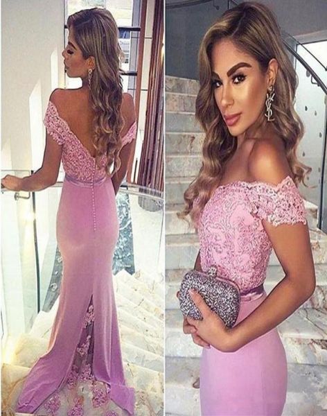 fashion long sweep mermiad bridesmaid dresses 2018 lace applique off shoulder buttons back maid of honor dress2492434, White;pink
fashion long sweep mermiad bridesmaid dresses 2018 lace applique off shoulder buttons back maid of honor dress2492434, White;pink