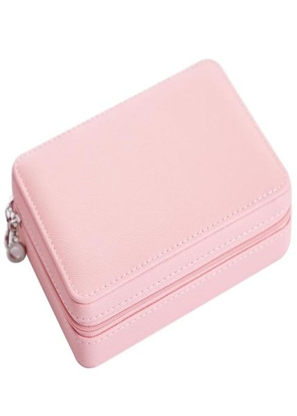 portable mini pu jewelry box with zipper ring case earring storage girl travel gift women necklace casket 2111059219633, Black
portable mini pu jewelry box with zipper ring case earring storage girl travel gift women necklace casket 2111059219633, Black