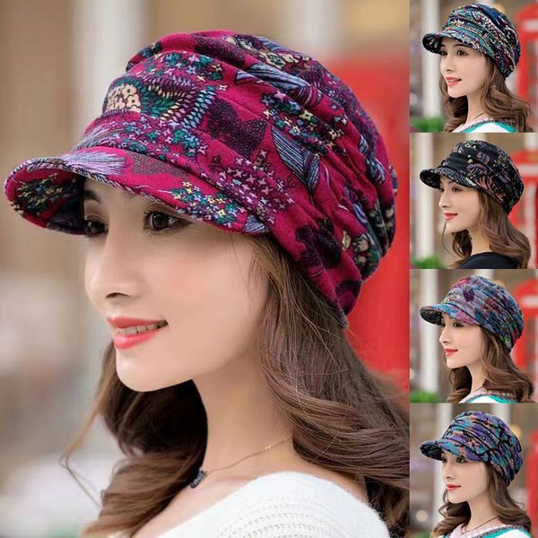 wide brim hats bucket women hat short warm foldable earflap cap ethnic style floral print autumn winter daily clothing 230629, Blue;gray
wide brim hats bucket women hat short warm foldable earflap cap ethnic style floral print autumn winter daily clothing 230629, Blue;gray