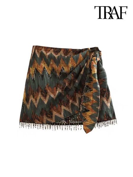 traf women fashion with bow tied beading printed wrap mini skirt vintage high waist back zipper female skirts mujer l230621, Black
traf women fashion with bow tied beading printed wrap mini skirt vintage high waist back zipper female skirts mujer l230621, Black