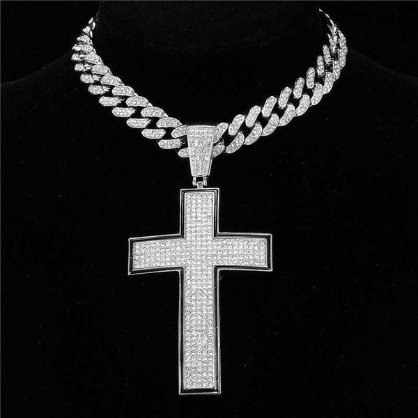 fashion jewelry pendants hip hop gold plated crystal cross pendant necklace men iced out diamond cross pendant with cuban chain, Silver
fashion jewelry pendants hip hop gold plated crystal cross pendant necklace men iced out diamond cross pendant with cuban chain, Silver