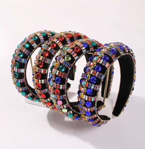 women luxury fashion headbands baroque style multi color gems head dress exquisite craft sponge women hairbands5450037, Black;brown
women luxury fashion headbands baroque style multi color gems head dress exquisite craft sponge women hairbands5450037, Black;brown