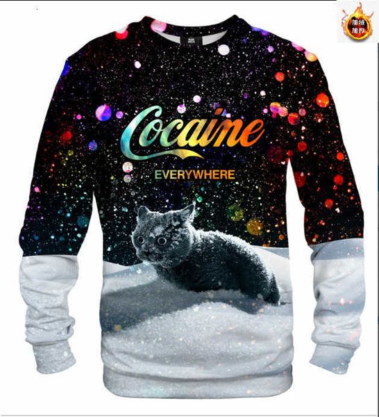 men's 3d long sleeve plush thickened sweater digital printing animal pattern can be selected y, Black
men's 3d long sleeve plush thickened sweater digital printing animal pattern can be selected y, Black